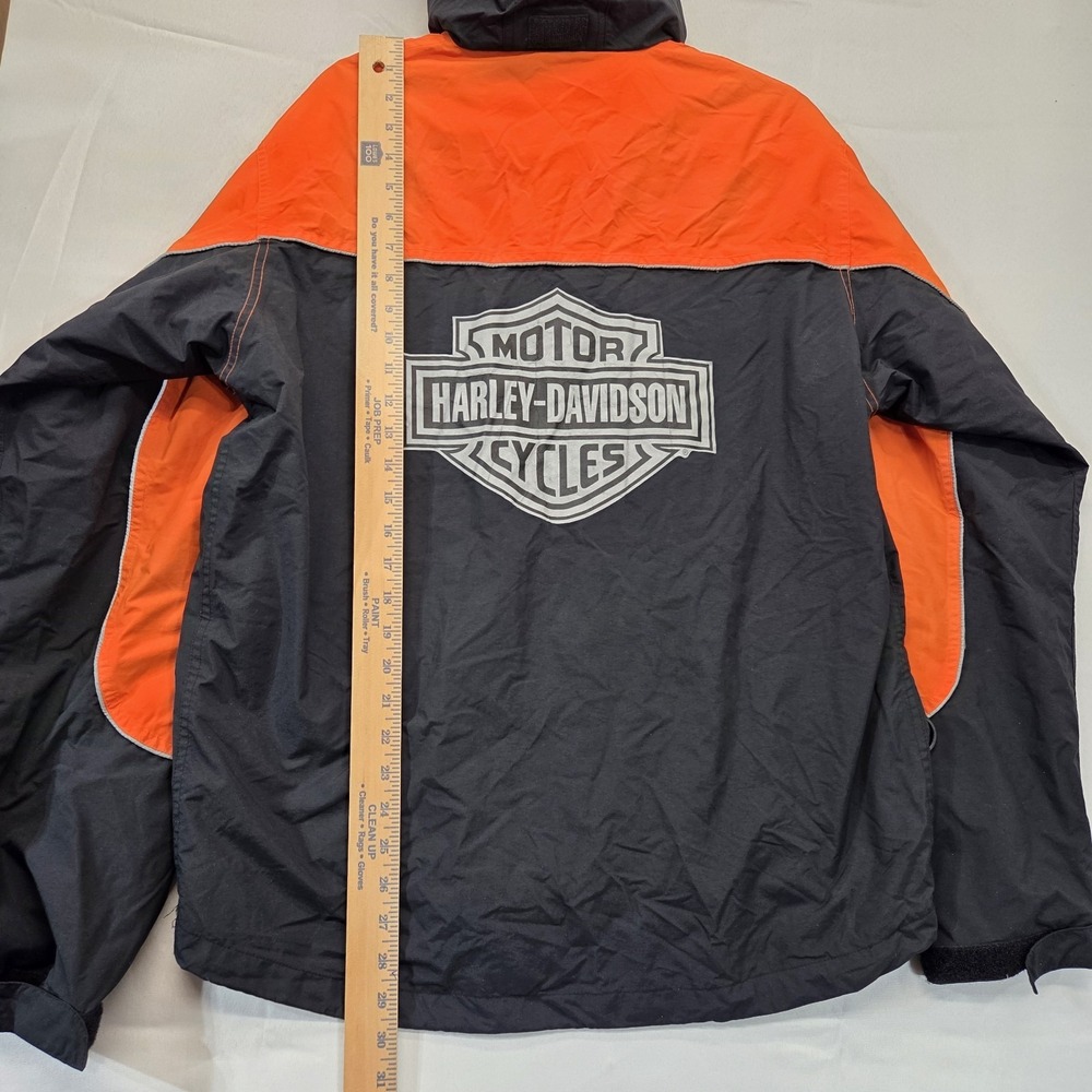 Mens Harley Davidson Rain Jacket With Hood An American Legend Size Medium - Picture 14 of 16